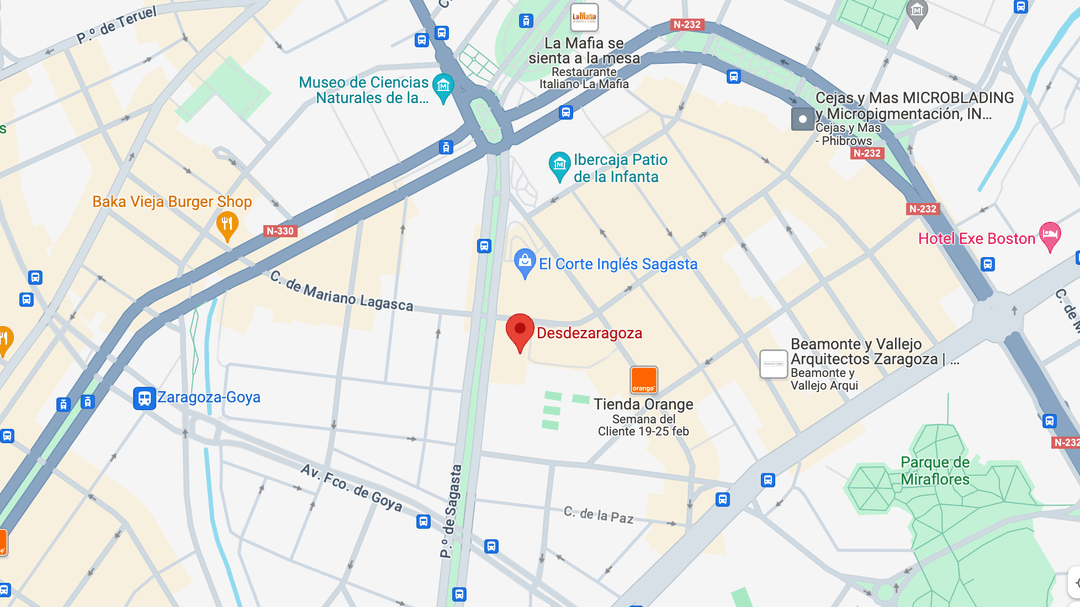 Mapa con la localización de Desdemadrid
